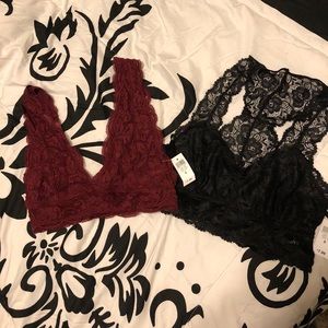 Bralettes lightly lined